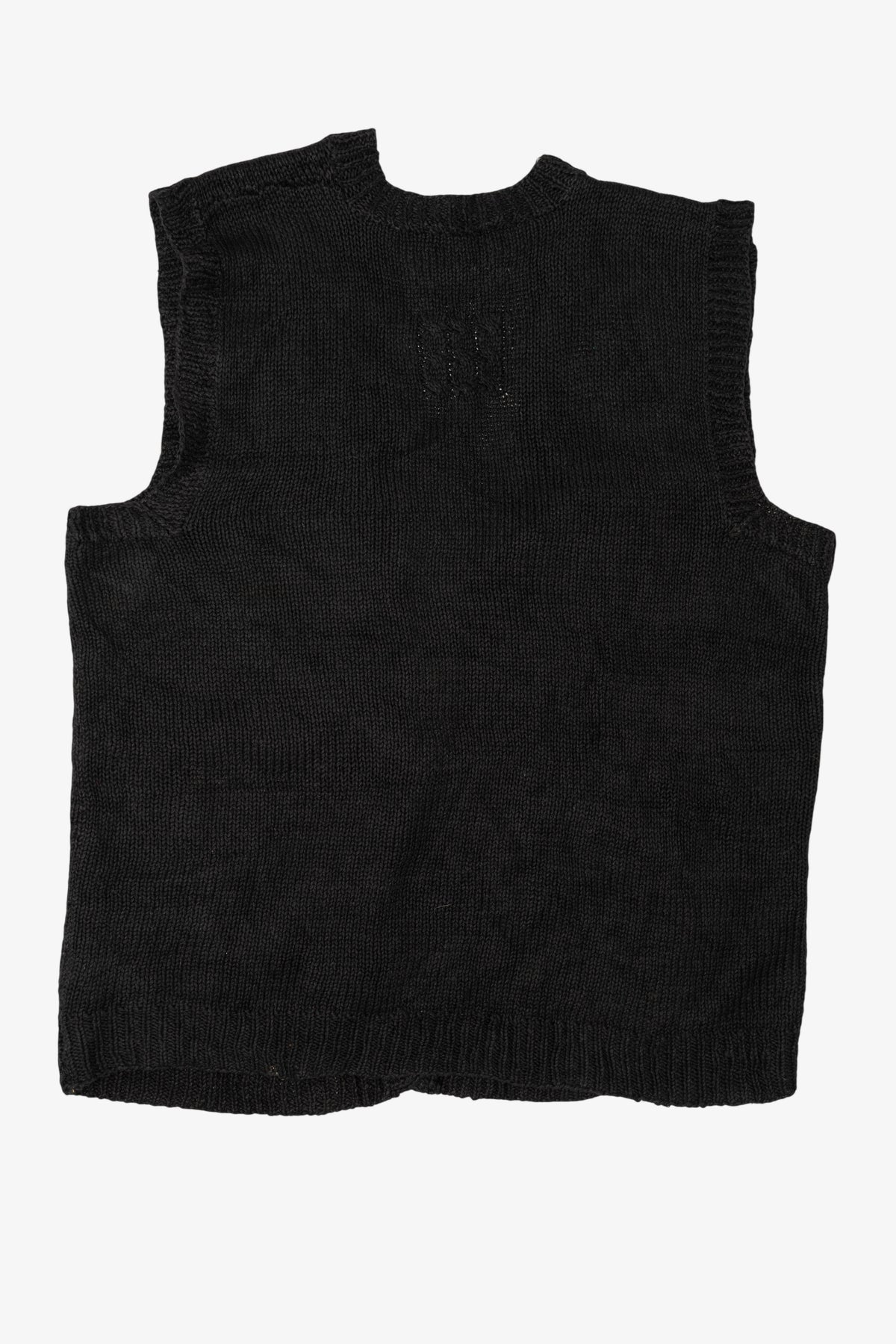 Vintage Black Marisa Christina Wreaths Ugly Christmas Vest (1990s)