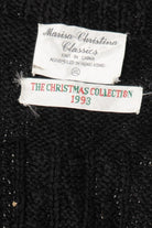 Vintage Black Marisa Christina Wreaths Ugly Christmas Vest (1990s)