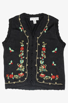 Holly Vintage Ugly Christmas Sweater Vest (1990s)