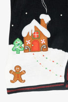 Gingerbread House Vintage Ugly Christmas Sweater Vest (2000s)