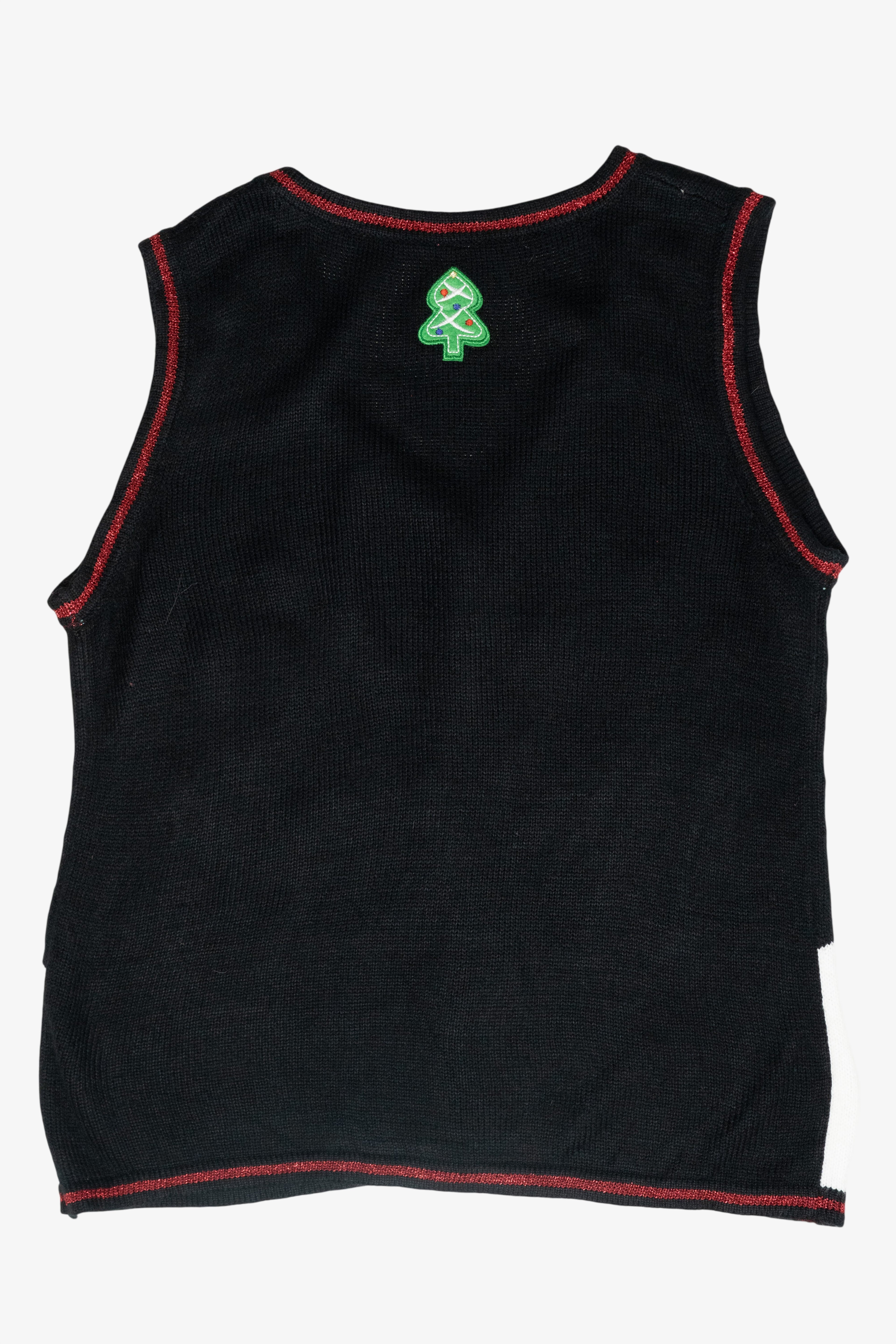 Gingerbread House Vintage Ugly Christmas Sweater Vest (2000s)