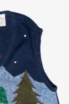 Ice Skaters Vintage Ugly Christmas Sweater Vest (1990s)
