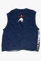 Ice Skaters Vintage Ugly Christmas Sweater Vest (1990s)