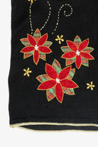 Holly Flowers Vintage Ugly Christmas Sweater Vest (2000s)