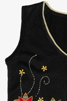 Holly Flowers Vintage Ugly Christmas Sweater Vest (2000s)