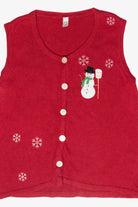 Snowman Vintage Ugly Christmas Sweater Vest (2000s)