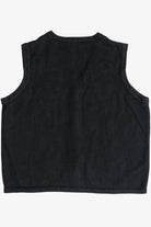 Vintage Jason Maxwell Poinsettias Ugly Christmas Vest (1990s)