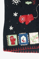 Cozy Cardinal Vintage Ugly Christmas Sweater Vest (1990s)