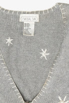 Cozy Snowmen Vintage Ugly Christmas Sweater Vest (1990s)