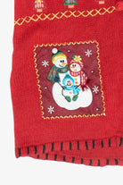 Snowmen Family Vintage Ugly Christmas Sweater Vest (2000s)