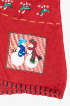 Snowmen Family Vintage Ugly Christmas Sweater Vest (2000s)