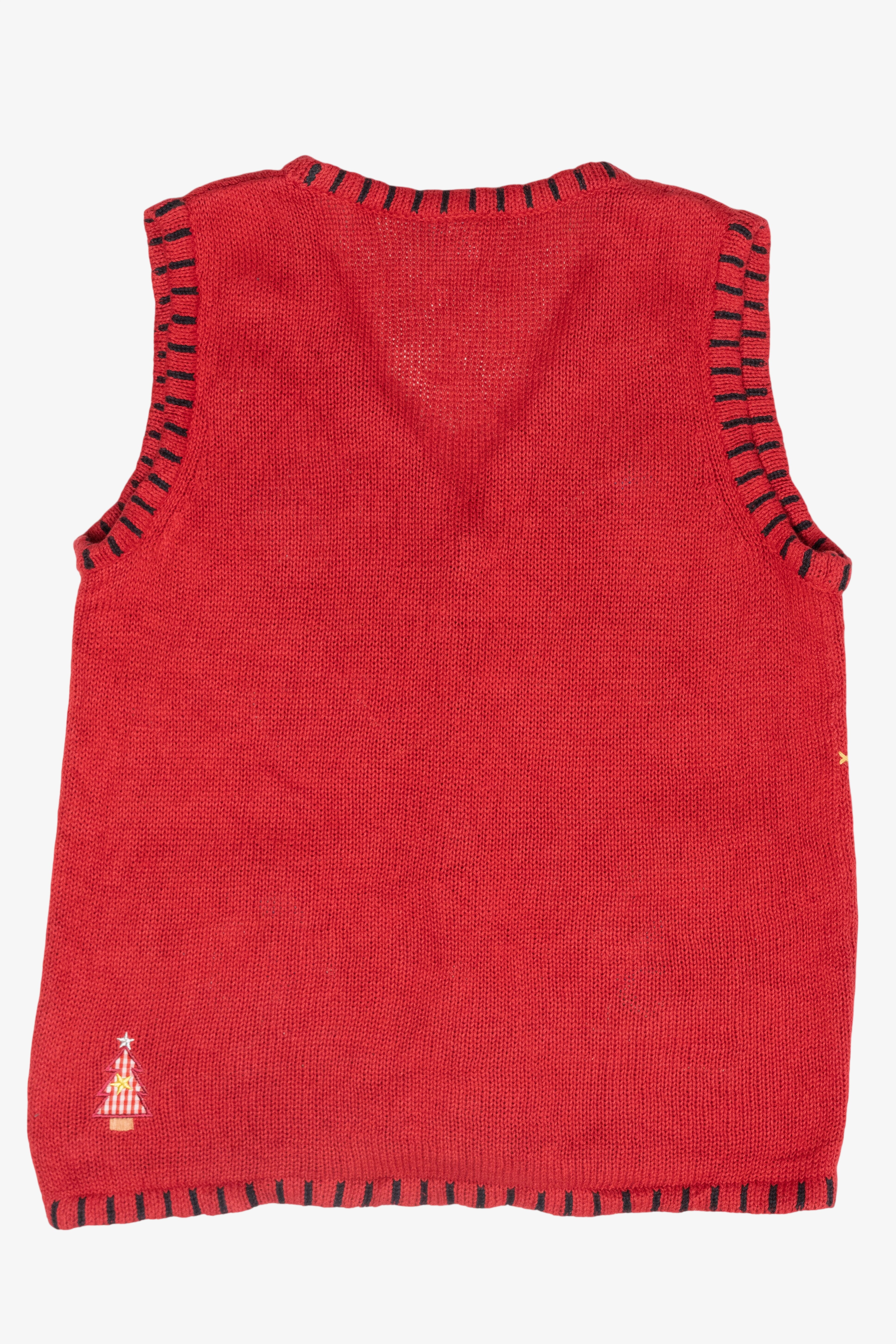 Snowmen Family Vintage Ugly Christmas Sweater Vest (2000s)