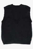 Wreaths Hand Knit Vintage Ugly Christmas Sweater Vest (1990s)