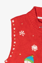 Silly Snowmen Vintage Ugly Christmas Sweater Vest (2000s)