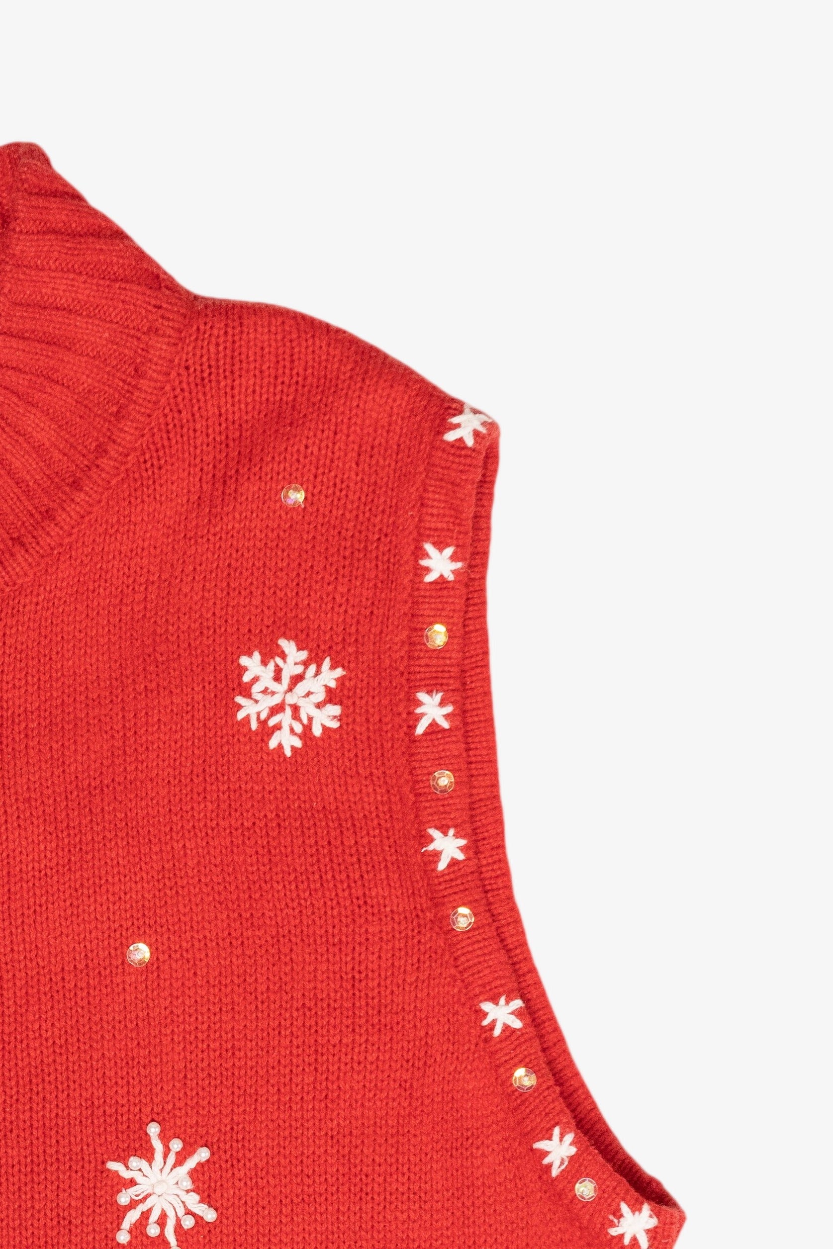 Silly Snowmen Vintage Ugly Christmas Sweater Vest (2000s)