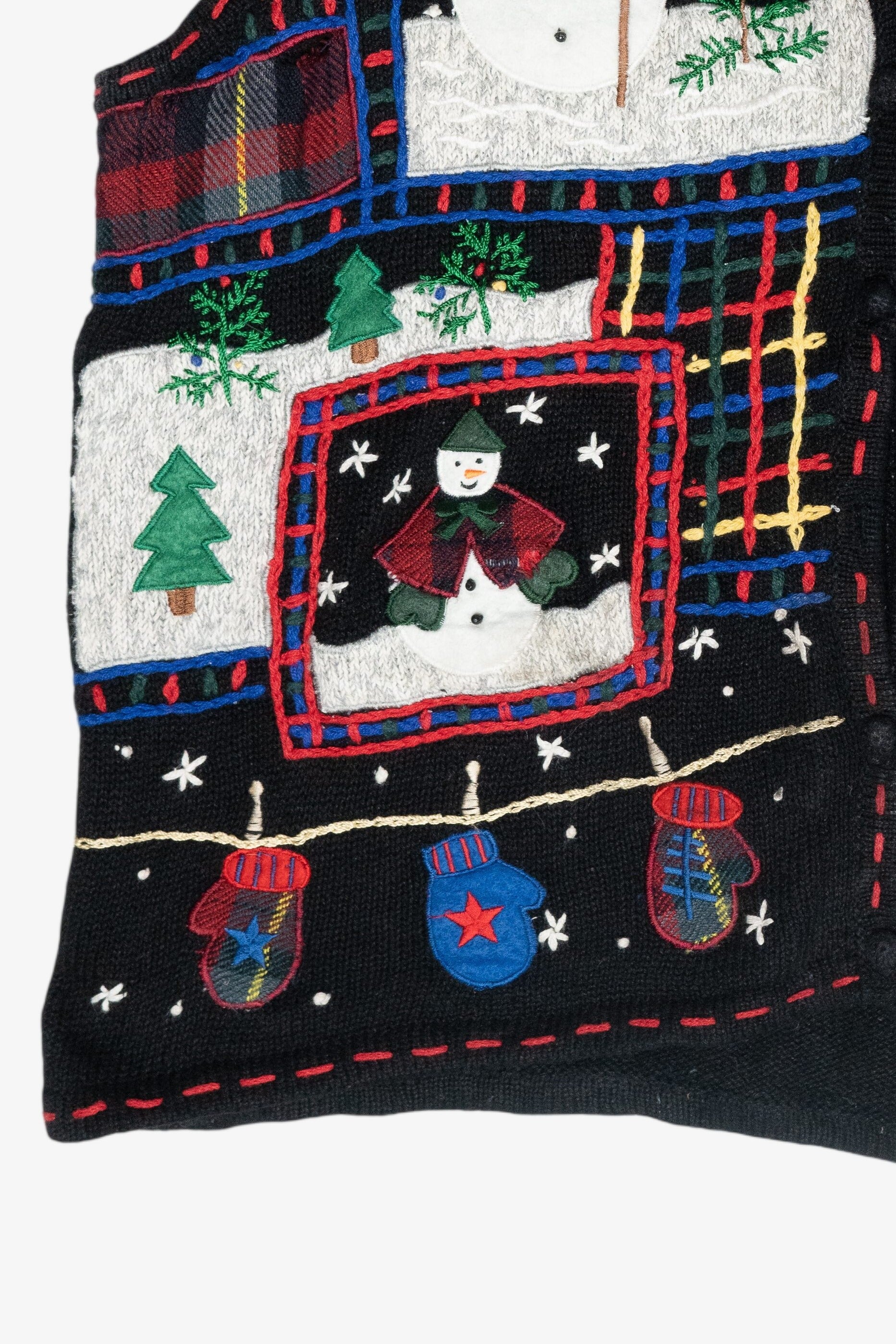 Snowman Fun Vintage Ugly Christmas Sweater Vest (2000s)