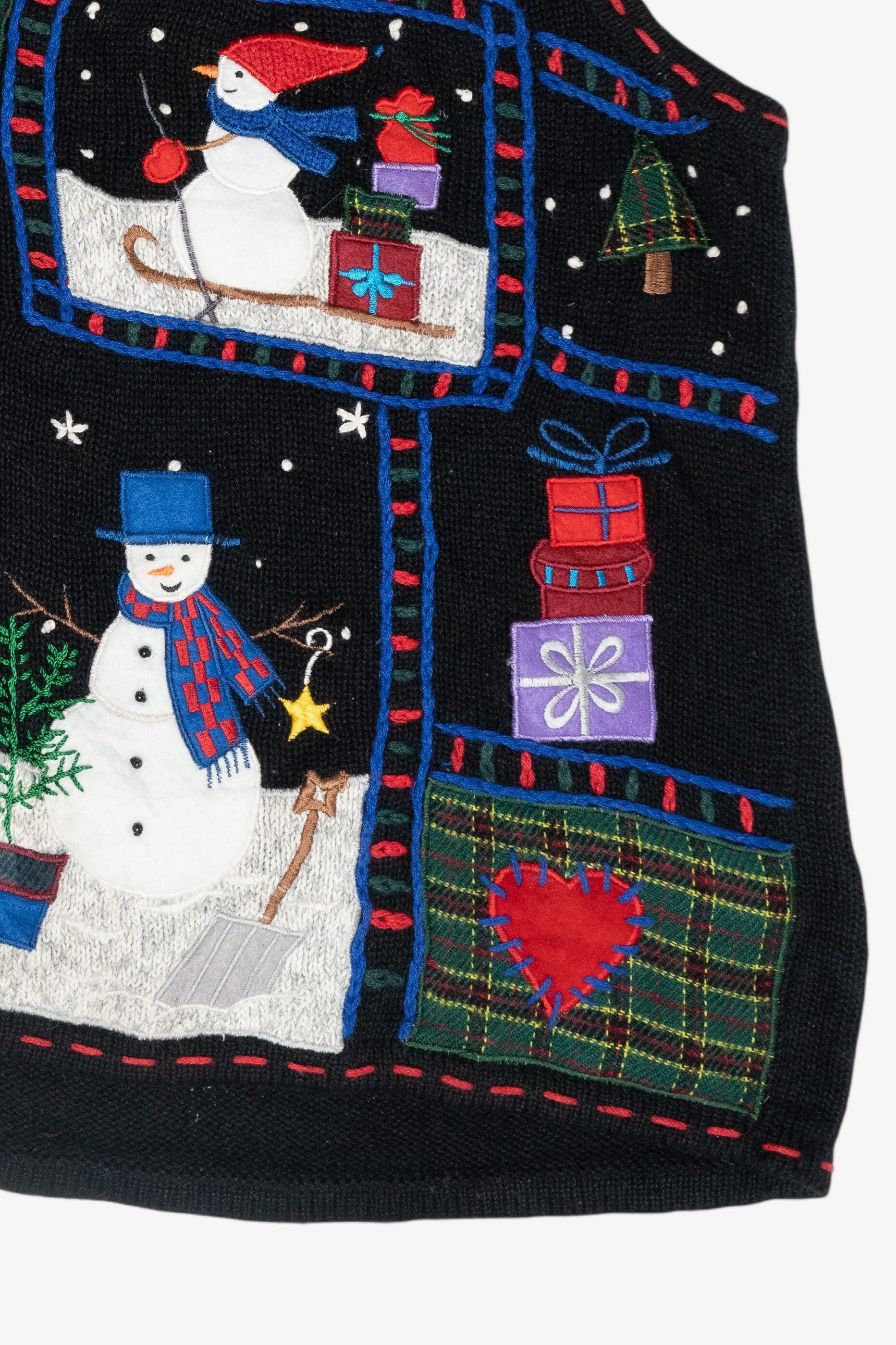 Snowman Fun Vintage Ugly Christmas Sweater Vest (2000s)