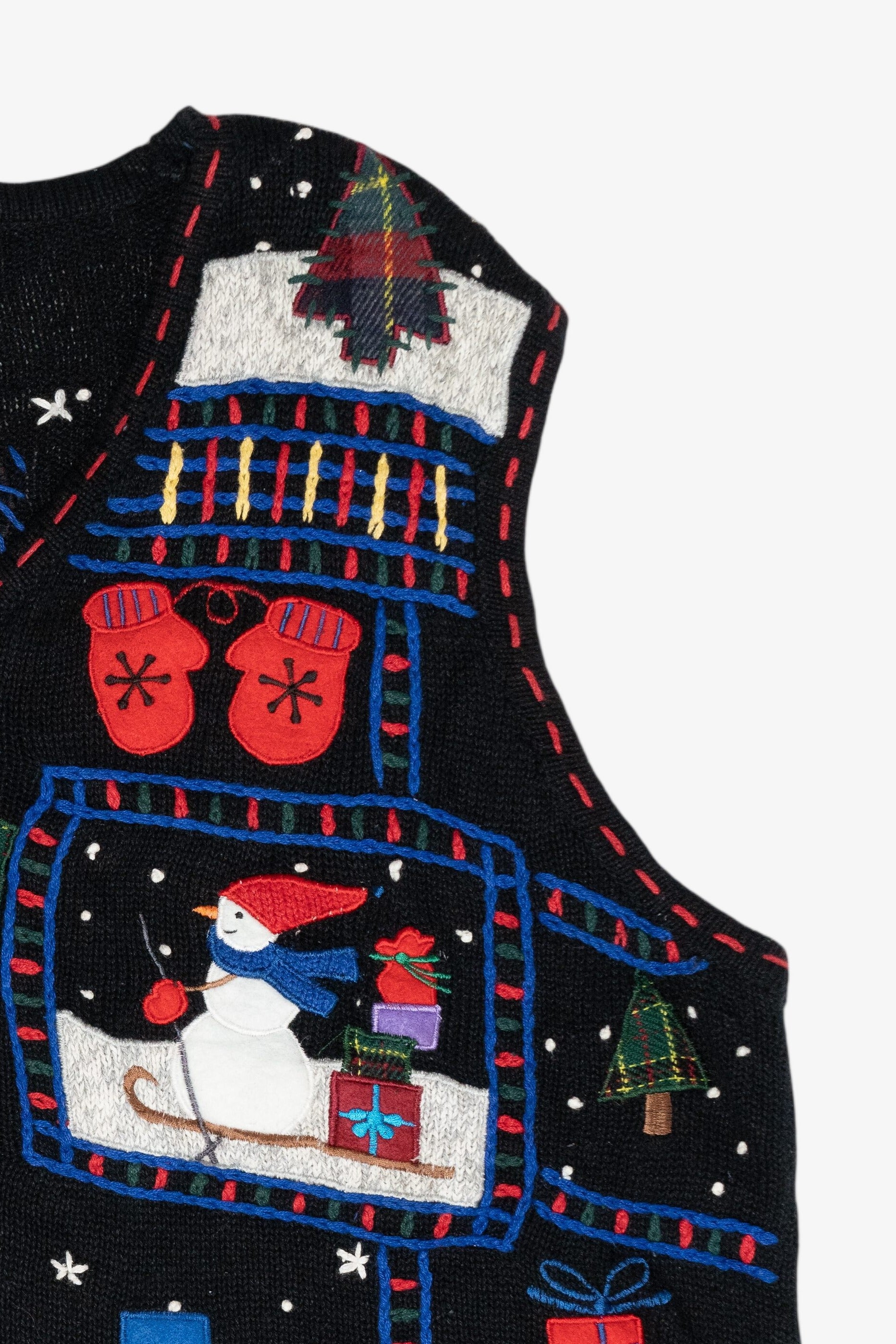 Snowman Fun Vintage Ugly Christmas Sweater Vest (2000s)