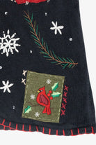 Cozy Cardinals Vintage Ugly Christmas Sweater Vest (1990s)