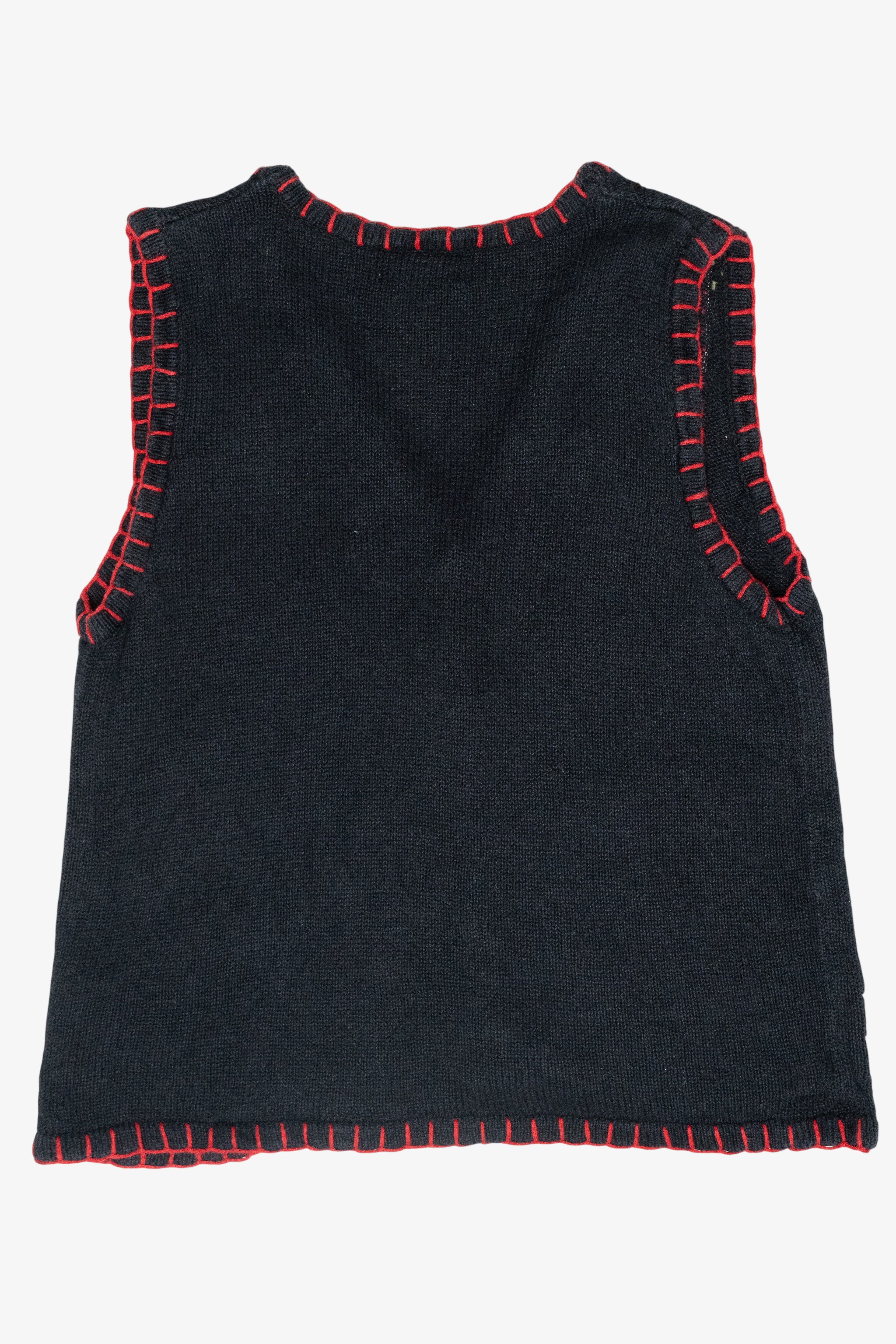 Cozy Cardinals Vintage Ugly Christmas Sweater Vest (1990s)
