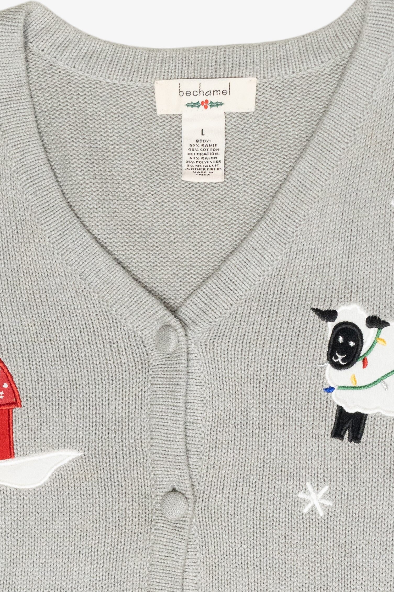Snowmen Farmers Vintage Ugly Christmas Sweater Vest (1990s)
