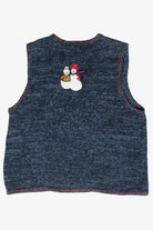 Snowman Friends Vintage Ugly Christmas Sweater Vest (1990s)
