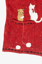 Cats and Yarn Vintage Ugly Christmas Sweater Vest (2000s)