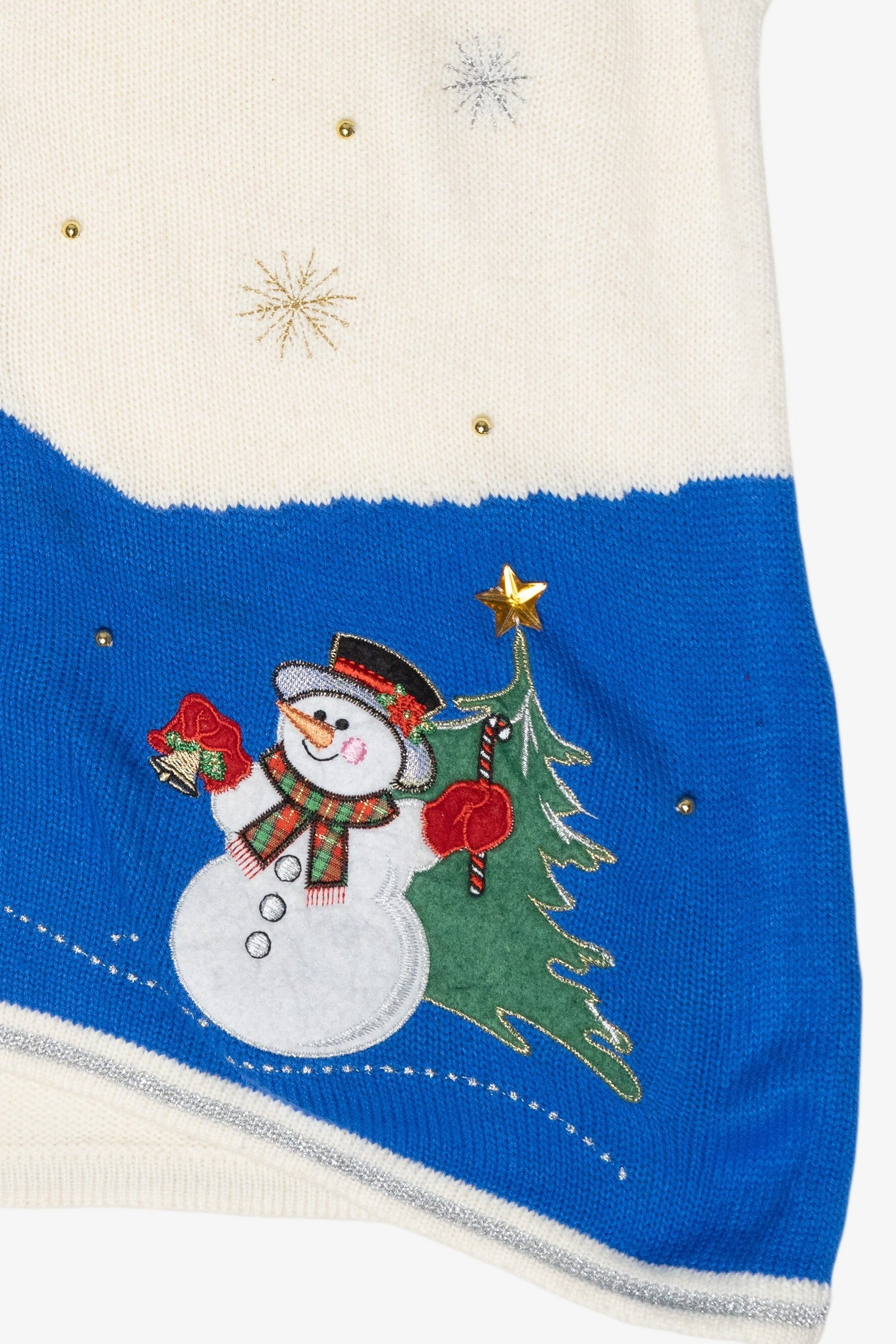 Jolly Polar Bear Vintage Ugly Christmas Sweater Vest (2000s)