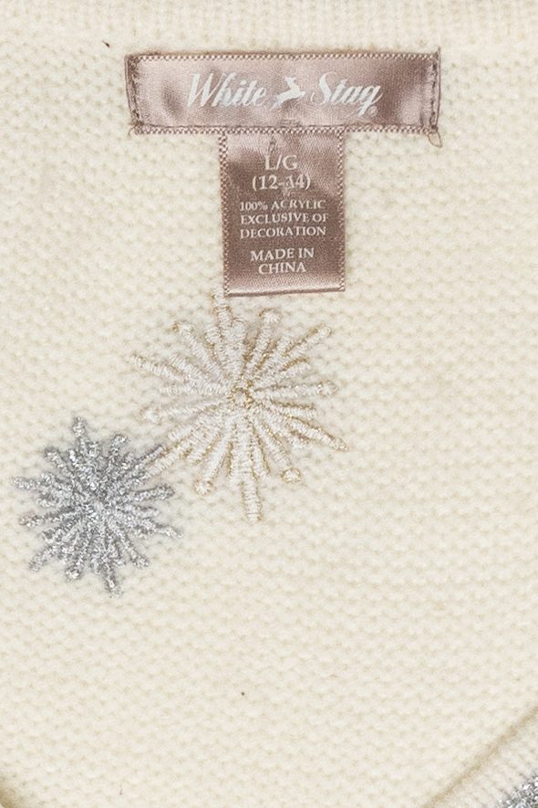 Jolly Polar Bear Vintage Ugly Christmas Sweater Vest (2000s)