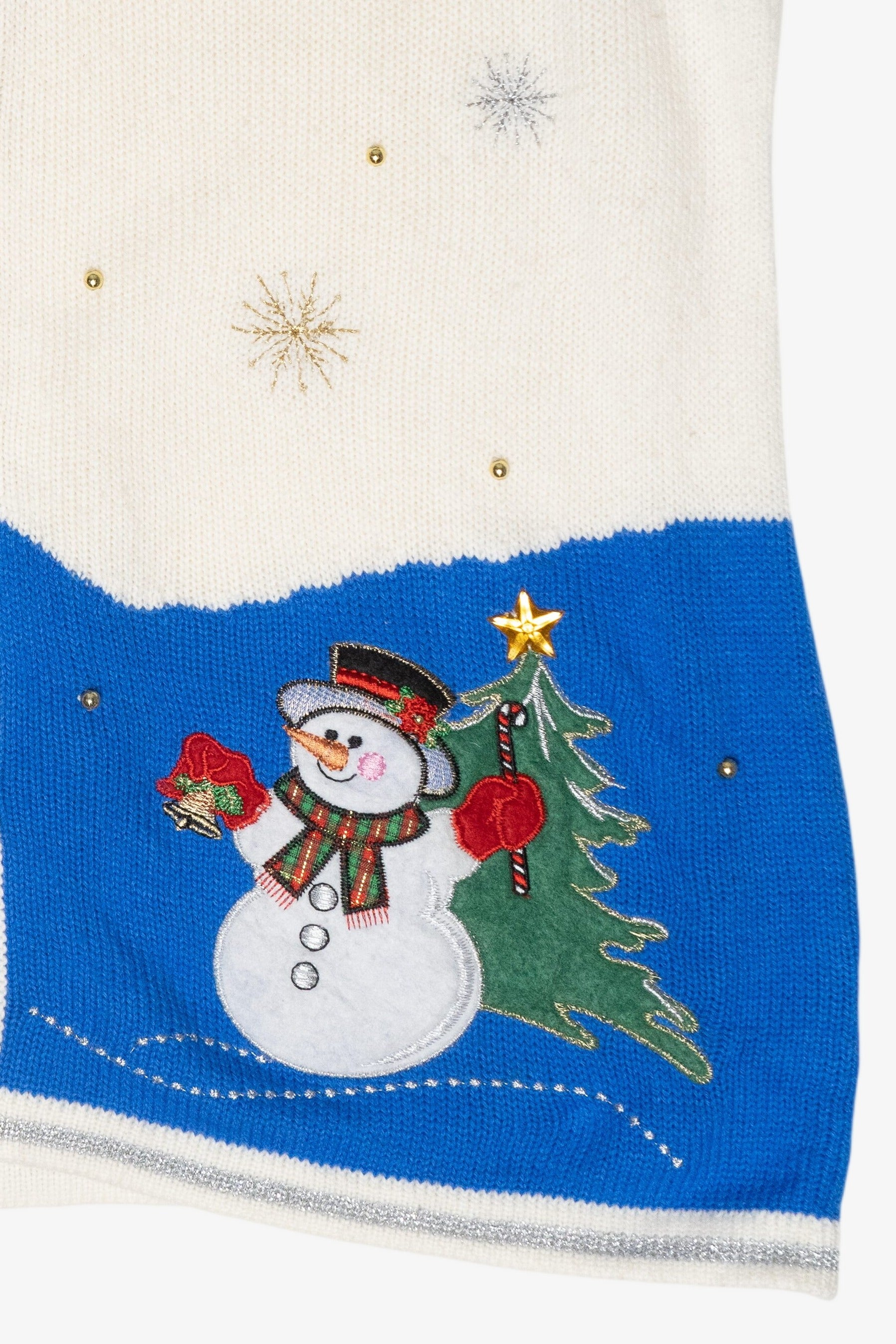 Jolly Polar Bear Vintage Ugly Christmas Sweater Vest (2000s)