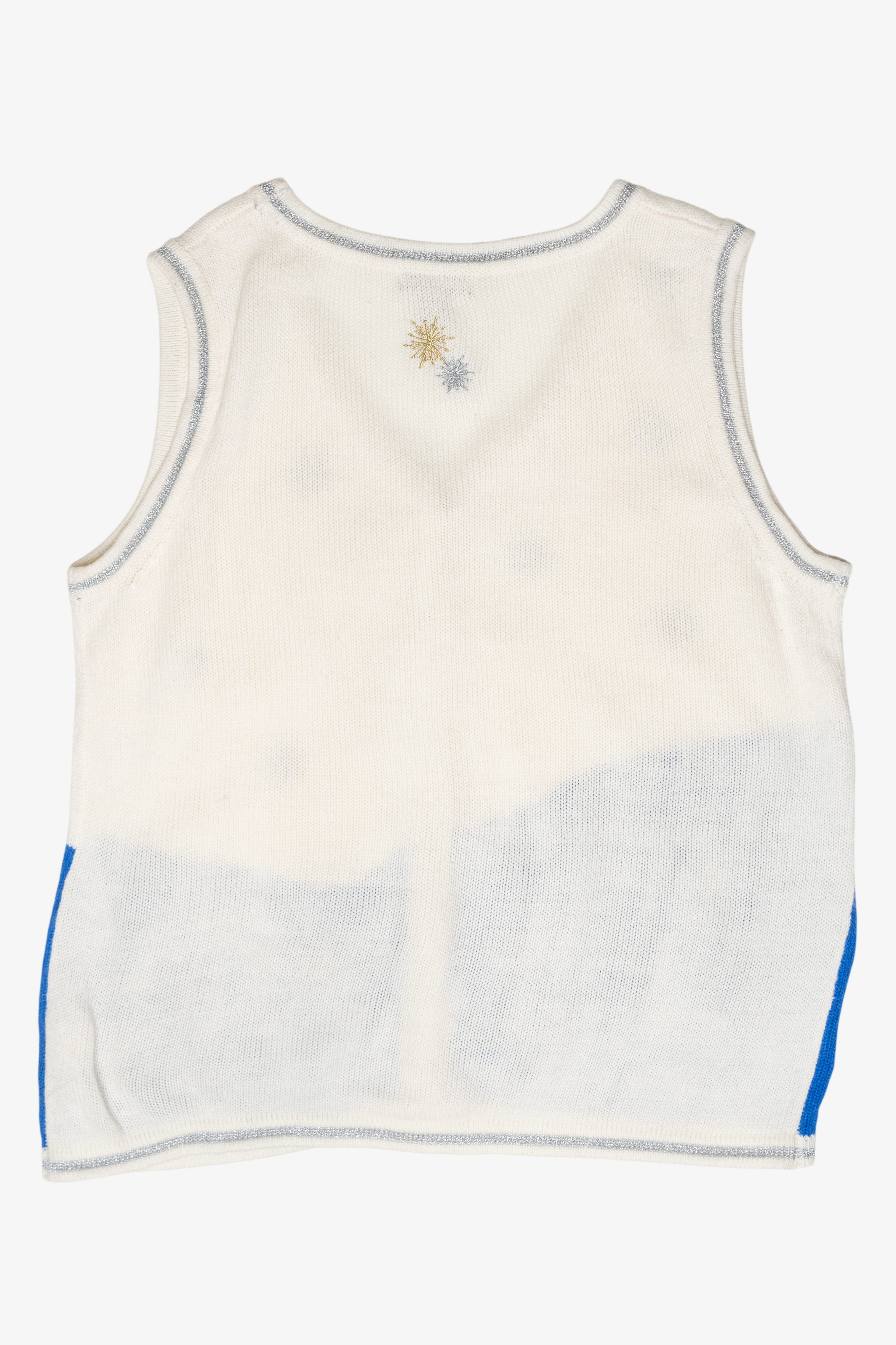Jolly Polar Bear Vintage Ugly Christmas Sweater Vest (2000s)