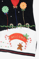 Gingerbread House Vintage Ugly Christmas Sweater Vest (2000s)