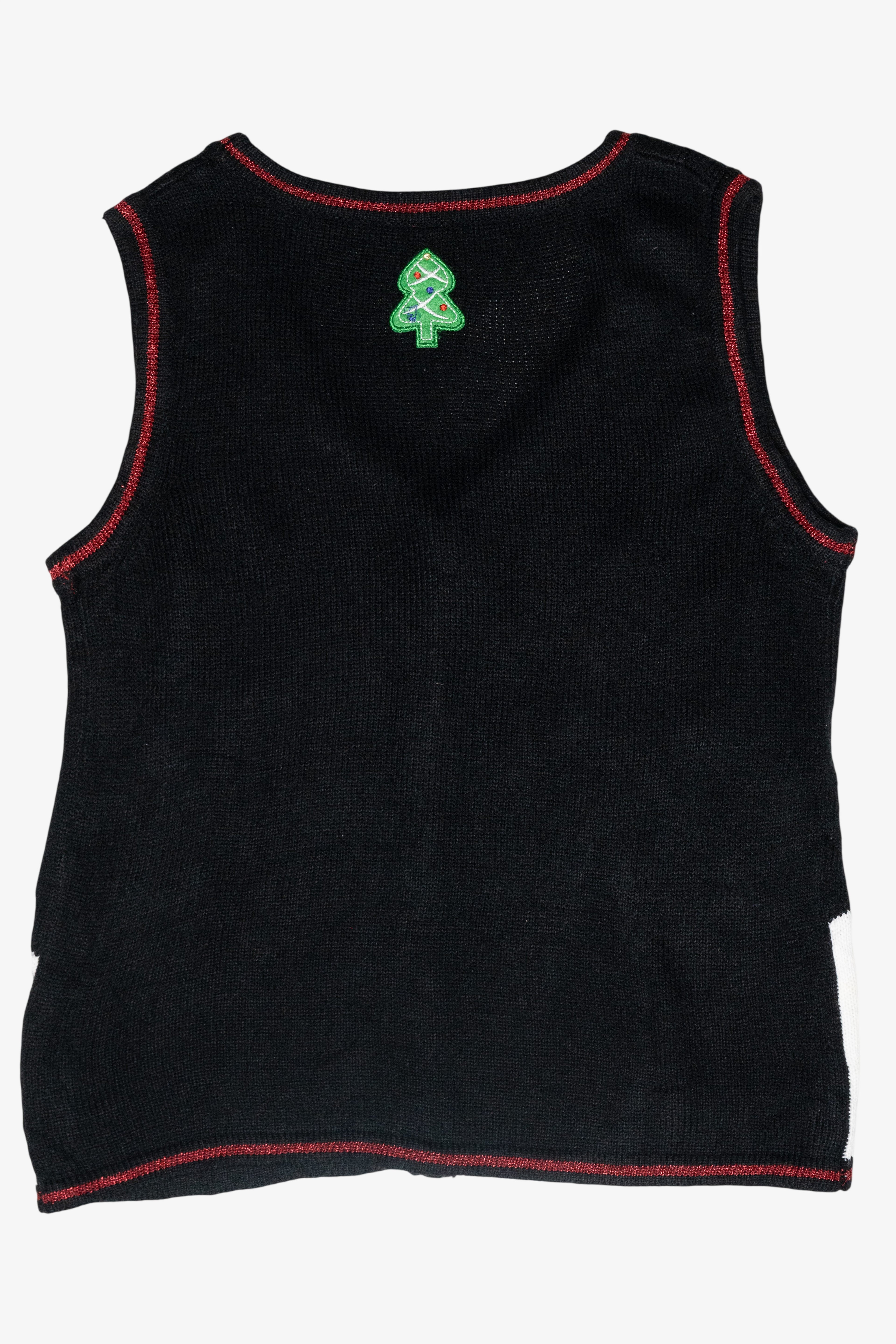 Gingerbread House Vintage Ugly Christmas Sweater Vest (2000s)