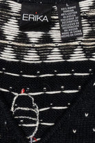 Snowmen Argyle Vintage Ugly Christmas Sweater Vest (2000s)