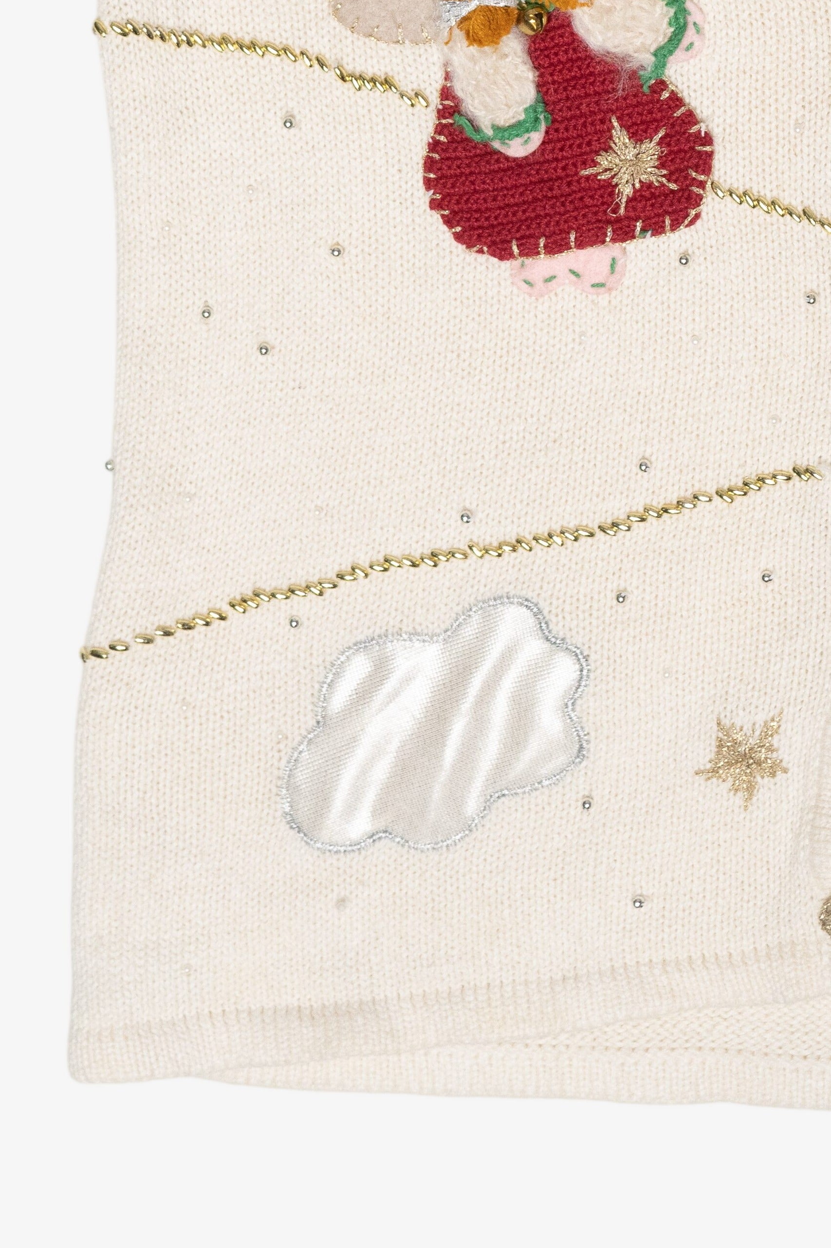Angels Clouds Vintage Ugly Christmas Sweater Vest (1990s)
