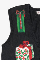 Vintage Hand Knit Presents Ugly Christmas Vest (1980s)