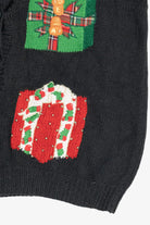 Vintage Hand Knit Presents Ugly Christmas Vest (1980s)