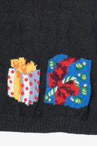Vintage Hand Knit Presents Ugly Christmas Vest (1980s)