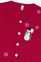 Red Snowman Ugly Christmas Vest (2000s)
