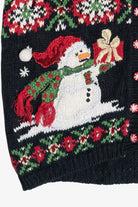 Vintage Heirloom Collectibles Snowmen Ugly Christmas Vest (1990s)