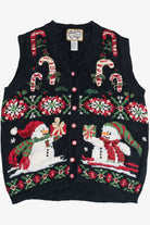 Vintage Heirloom Collectibles Snowmen Ugly Christmas Vest (1990s)