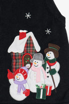Vintage Bechamel Snowmen Ugly Christmas Vest (1990s)