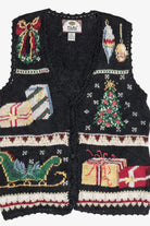 Vintage Tiara International Ugly Christmas Vest (1990s)