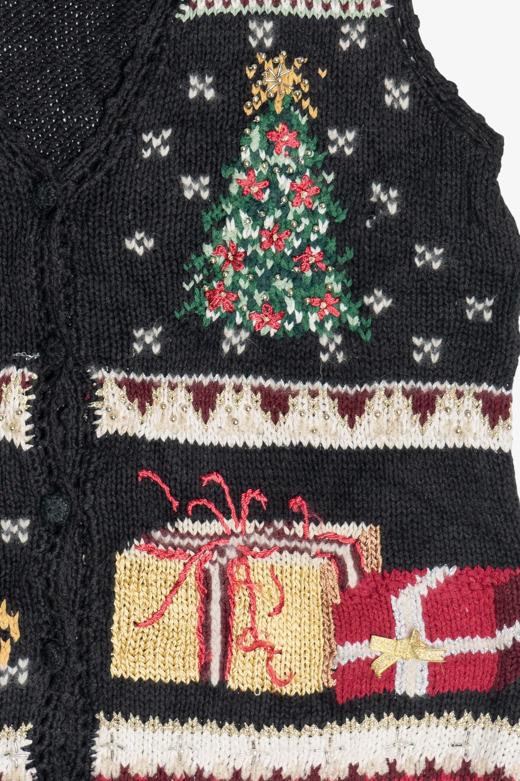 Vintage Tiara International Ugly Christmas Vest (1990s)