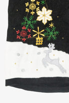 Glitzy Reindeer Vintage Ugly Christmas Sweater Vest (2000s)