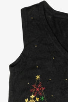 Glitzy Reindeer Vintage Ugly Christmas Sweater Vest (2000s)