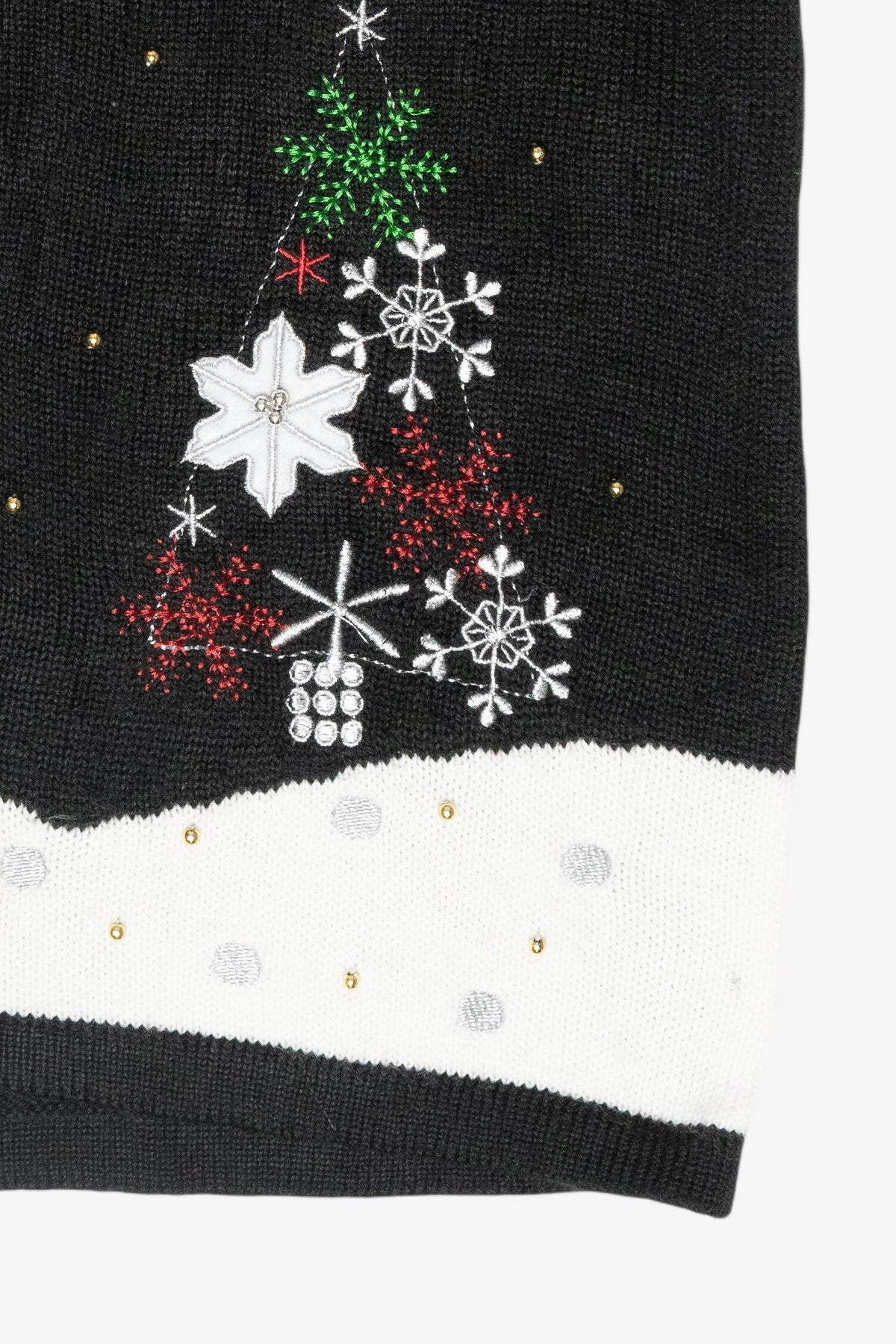 Glitzy Reindeer Vintage Ugly Christmas Sweater Vest (2000s)