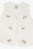 Candles Vintage Ugly Christmas Sweater Vest (2000s)