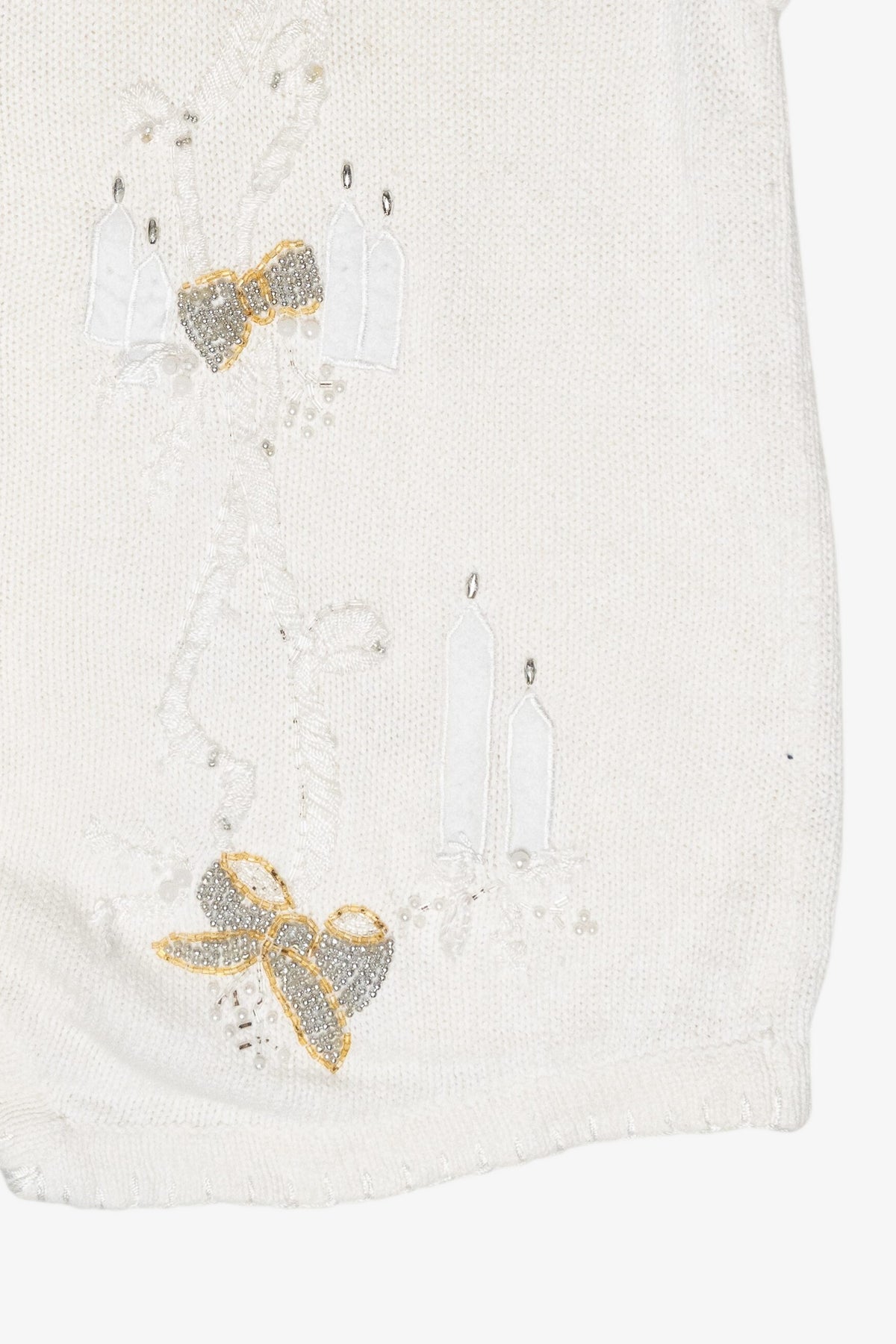 Candles Vintage Ugly Christmas Sweater Vest (2000s)