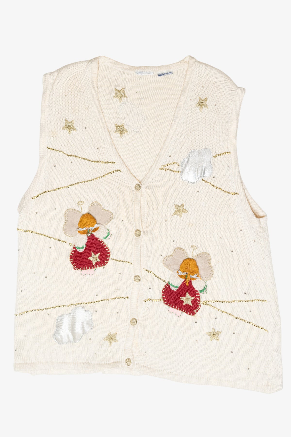 Angels Vintage Ugly Christmas Sweater Vest (2000s)